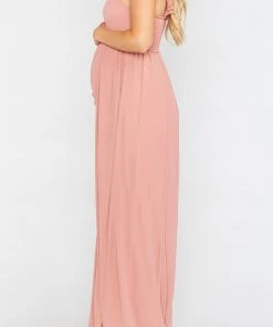 Show Me Your Mumu June Maxi Dress ~ Rustic Mauve Crisp