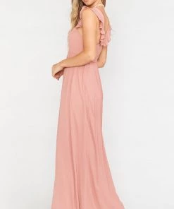 Show Me Your Mumu June Maxi Dress ~ Rustic Mauve Crisp