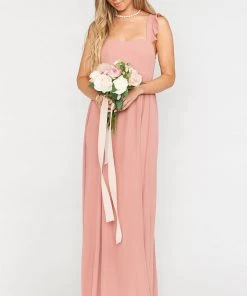 Show Me Your Mumu June Maxi Dress ~ Rustic Mauve Crisp