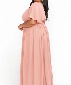 Show Me Your Mumu Emily Empire Maxi Dress ~ Rustic Mauve Crisp Bridesmaids Dresses
