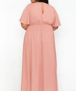 Show Me Your Mumu Emily Empire Maxi Dress ~ Rustic Mauve Crisp Bridesmaids Dresses