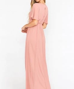 Show Me Your Mumu Emily Empire Maxi Dress ~ Rustic Mauve Crisp Bridesmaids Dresses