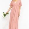 Show Me Your Mumu Emily Empire Maxi Dress ~ Rustic Mauve Crisp Bridesmaids Dresses