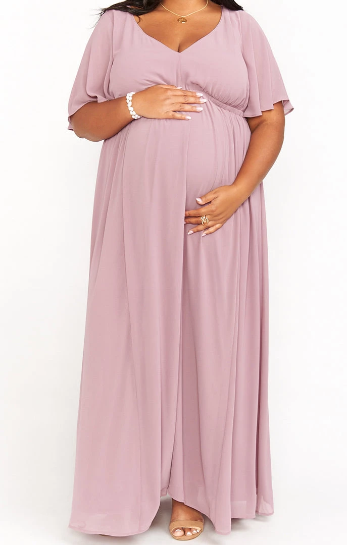 Show Me Your Mumu Emily Empire Maxi Dress ~ Antique Rose Chiffon 12 Show Me Your Mumu Emily Empire Maxi Dress ~ Antique Rose Chiffon