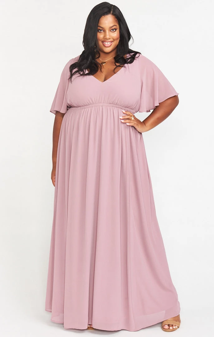 Show Me Your Mumu Emily Empire Maxi Dress ~ Antique Rose Chiffon 14 Show Me Your Mumu Emily Empire Maxi Dress ~ Antique Rose Chiffon