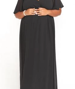 Show Me Your Mumu Emily Empire Maxi Dress ~ Black Chiffon Bridesmaids Dresses