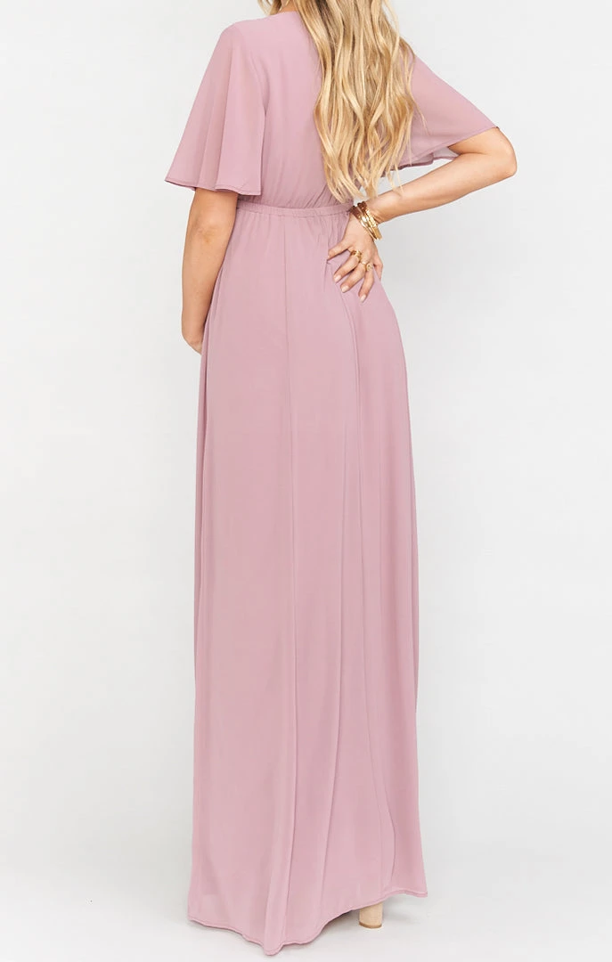 Show Me Your Mumu Emily Empire Maxi Dress ~ Antique Rose Chiffon 10 Show Me Your Mumu Emily Empire Maxi Dress ~ Antique Rose Chiffon