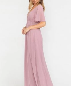 Show Me Your Mumu Emily Empire Maxi Dress ~ Antique Rose Chiffon