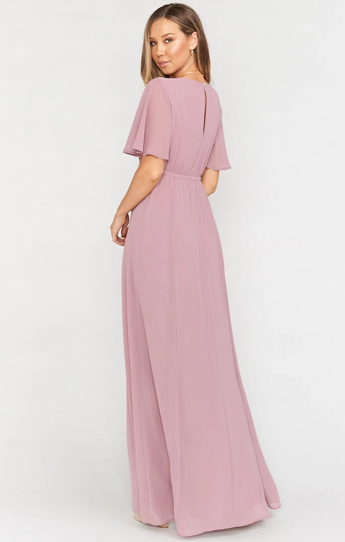 Show Me Your Mumu Emily Empire Maxi Dress ~ Antique Rose Chiffon 5 Show Me Your Mumu Emily Empire Maxi Dress ~ Antique Rose Chiffon