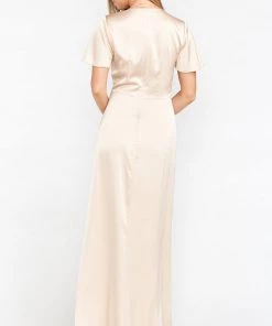 Show Me Your Mumu Rome Twist Gown ~ Champagne Luxe Satin