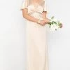 Show Me Your Mumu Rome Twist Gown ~ Champagne Luxe Satin 2 Show Me Your Mumu Rome Twist Gown ~ Champagne Luxe Satin