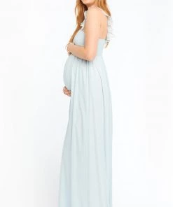 Show Me Your Mumu June Maxi Dress ~ Icy Blue Chiffon