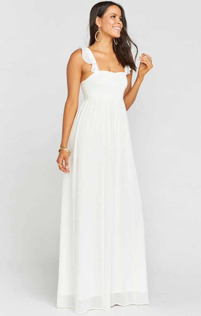 Show Me Your Mumu Bridesmaids Dresses June Maxi Dress ~ Wedding Cake Chiffon 4 Show Me Your Mumu Bridesmaids Dresses June Maxi Dress ~ Wedding Cake Chiffon