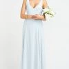 Show Me Your Mumu Bridesmaids Dresses Jenn Maxi Dress ~ Icy Blue Chiffon