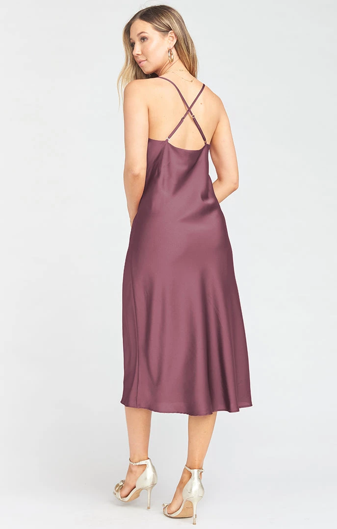 Show Me Your Mumu Verona Cowl Dress ~ Dusty Plum Luxe Satin Dresses 5 Show Me Your Mumu Verona Cowl Dress ~ Dusty Plum Luxe Satin Dresses