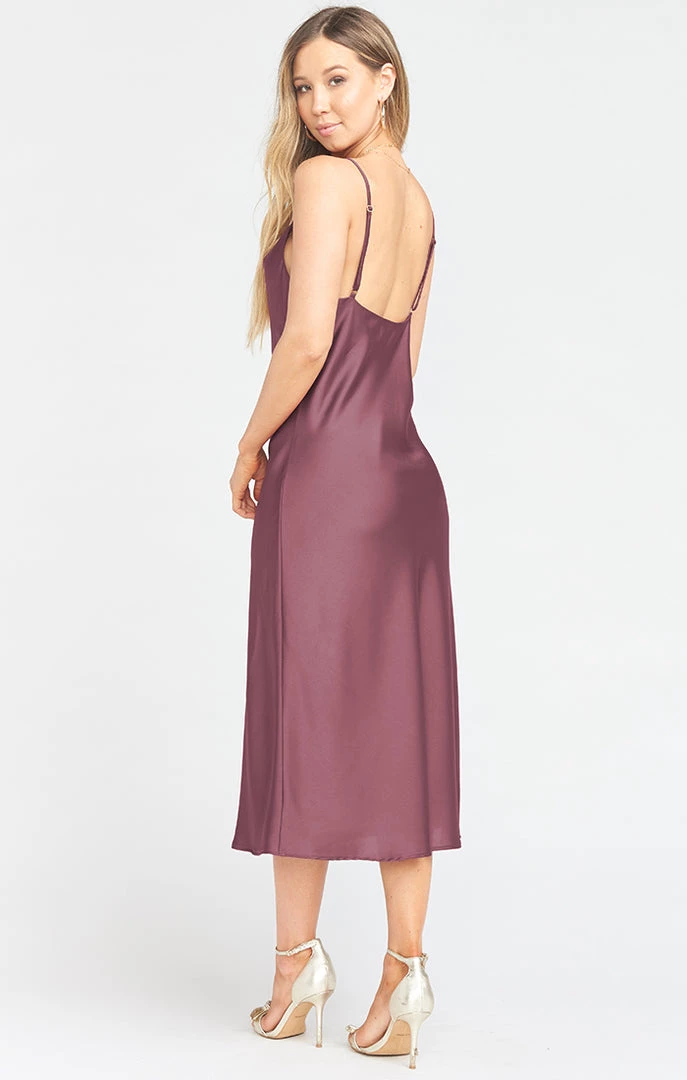 Show Me Your Mumu Verona Cowl Dress ~ Dusty Plum Luxe Satin Dresses 8 Show Me Your Mumu Verona Cowl Dress ~ Dusty Plum Luxe Satin Dresses