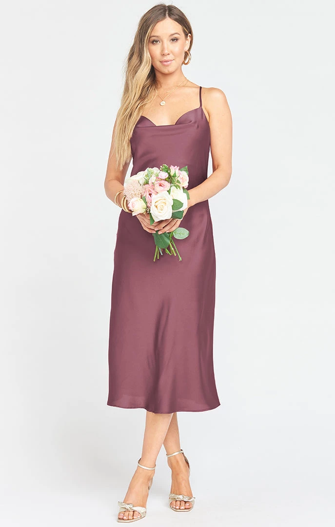 Show Me Your Mumu Verona Cowl Dress ~ Dusty Plum Luxe Satin Dresses 7 Show Me Your Mumu Verona Cowl Dress ~ Dusty Plum Luxe Satin Dresses