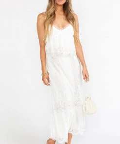 Show Me Your Mumu Alessa Midi Skirt ~ White Lace