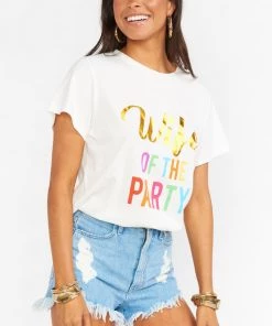 Show Me Your Mumu New Mu Oliver Tee ~ Wife Of The Party Graphic