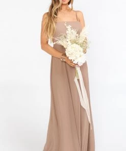 Show Me Your Mumu Lauren Tie Maxi Dress ~ Dune Chiffon