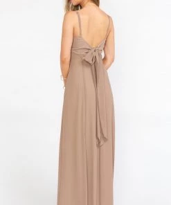 Show Me Your Mumu Lauren Tie Maxi Dress ~ Dune Chiffon