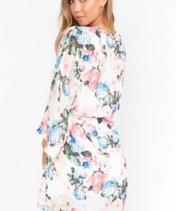 Show Me Your Mumu New Mu California Kimono ~ Sweet Floral Blues