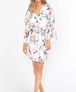Show Me Your Mumu New Mu California Kimono ~ Sweet Floral Blues