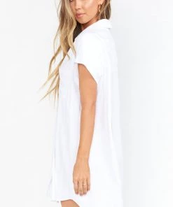 Show Me Your Mumu Martin Shirt Dress ~ White Stripe New Mu