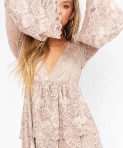 Show Me Your Mumu Chateau Dress ~ Fancy Floral Lace Champagne 9 Show Me Your Mumu Chateau Dress ~ Fancy Floral Lace Champagne