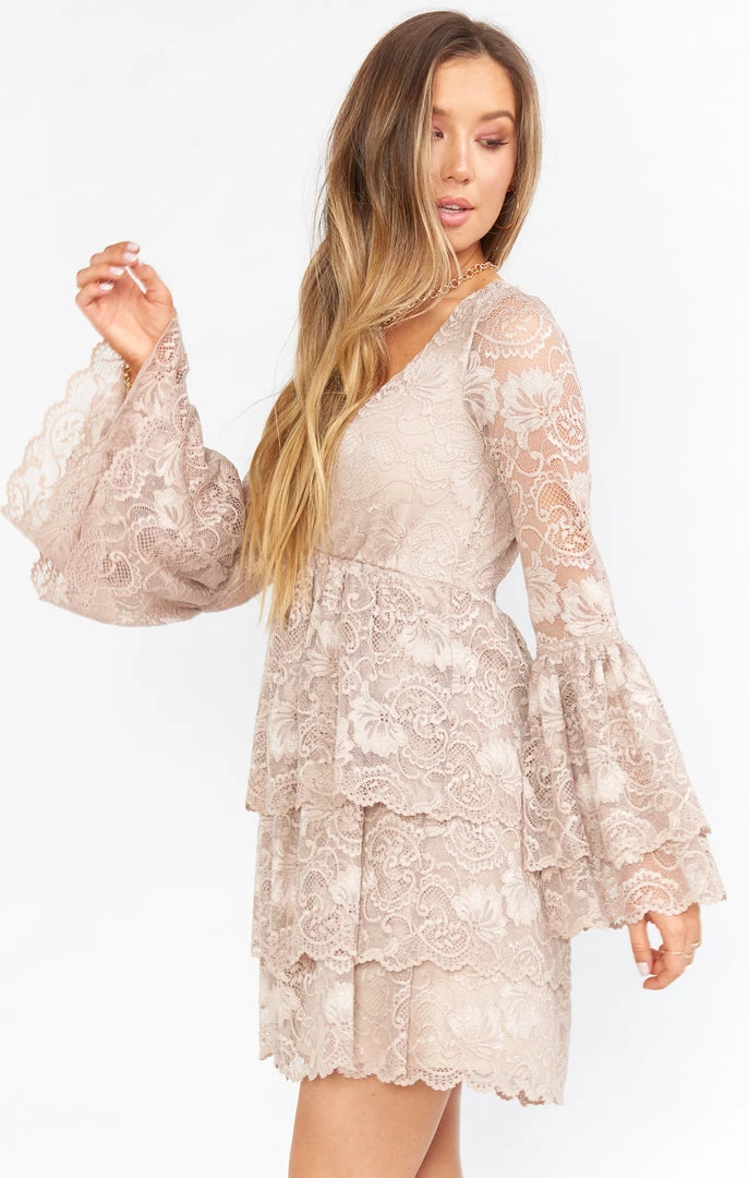 Show Me Your Mumu Chateau Dress ~ Fancy Floral Lace Champagne 6 Show Me Your Mumu Chateau Dress ~ Fancy Floral Lace Champagne