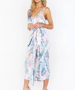 Show Me Your Mumu New Mu Hampton Wrap Dress ~ Cocktail Tie Dye