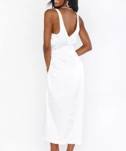 Show Me Your Mumu Hampton Wrap Dress ~ Ivory Luxe Satin 10 Show Me Your Mumu Hampton Wrap Dress ~ Ivory Luxe Satin