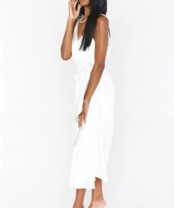 Show Me Your Mumu Hampton Wrap Dress ~ Ivory Luxe Satin 9 Show Me Your Mumu Hampton Wrap Dress ~ Ivory Luxe Satin