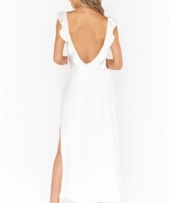 Show Me Your Mumu Serene Slip Dress ~ Ivory Luxe Satin New Mu