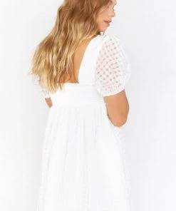 Show Me Your Mumu Smitten Babydoll Dress ~ Ivory Charmed And Checkered New Mu