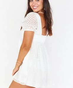 Show Me Your Mumu Smitten Babydoll Dress ~ Ivory Charmed And Checkered New Mu