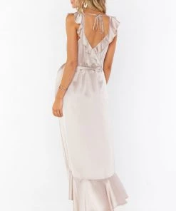 Show Me Your Mumu Samantha Ruffle Wrap Dress ~ Show Me The Ring Luxe Satin 14 Show Me Your Mumu Samantha Ruffle Wrap Dress ~ Show Me The Ring Luxe Satin