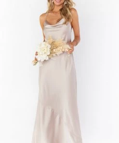 Show Me Your Mumu Tuscany Maxi Slip Dress ~ Show Me The Ring Luxe Satin