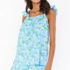 Show Me Your Mumu New Mu Wake Up PJ Set ~ Something Blue Floral 1 Show Me Your Mumu New Mu Wake Up PJ Set ~ Something Blue Floral