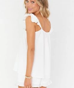 Show Me Your Mumu Wake Up PJ Set ~ White New Mu