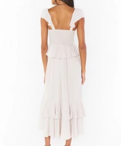 Show Me Your Mumu Reese Ruffle Dress ~ Show Me The Ring Crisp