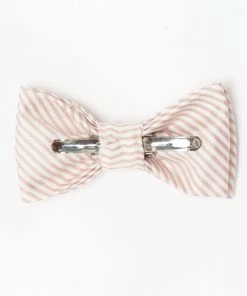 Show Me Your Mumu Range Kids Bow Tie ~ Dusty Blush Stripe