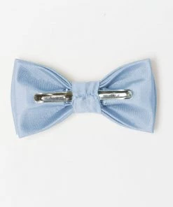 Show Me Your Mumu Range Kids Bow Tie ~ Steel Blue Solid
