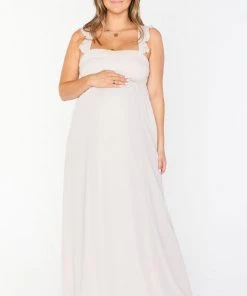 Show Me Your Mumu June Maxi Dress ~ Show Me The Ring Crisp Maternity