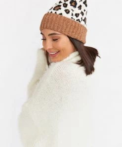 Show Me Your Mumu Annelise Pom Pom Beanie ~ Leopard