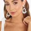 Show Me Your Mumu Accessories Bethany Drop Earrings ~ White 2 Show Me Your Mumu Accessories Bethany Drop Earrings ~ White