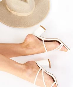 Show Me Your Mumu Accessories Billini Yazmin Block Heel ~ White