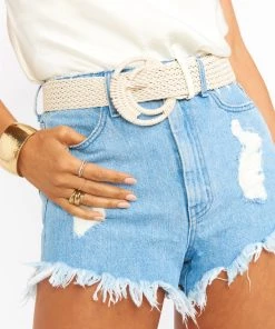 Show Me Your Mumu Savannah Braided Belt ~ Ivory Accessories