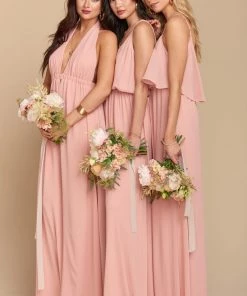 Show Me Your Mumu Kendall Maxi Dress ~ Rosebud Chiffon Bridesmaids Dresses