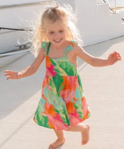 Show Me Your Mumu New Mu Dodd Ruffle Dress ~ Tropics Palm